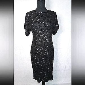 Black sequin dress
